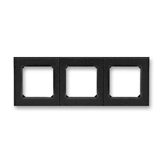 3901H-A05030 63  Rámeček pro elektroinstalační přístroje, trojnásobný, onyx / kouřová černá